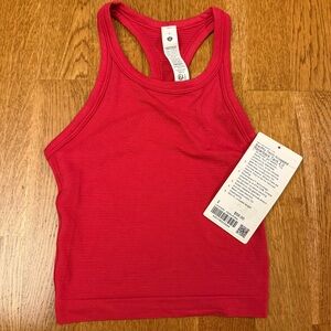NWT Lululemon Pink Dragonfruit Swiftly Tech Cropped Racerback Tank 2.0 Size 2